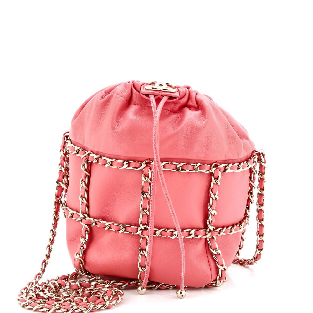 Chanel Chain Frame Cc Drawstring Bucket #199938c22 - image 1